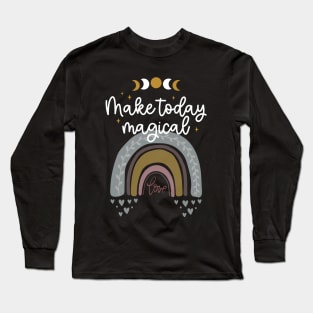 Make Today Magical with Stars and Moon Magik Long Sleeve T-Shirt